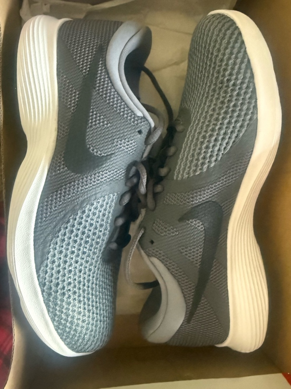 Nike Gray Women's Mesh Running Sneakers